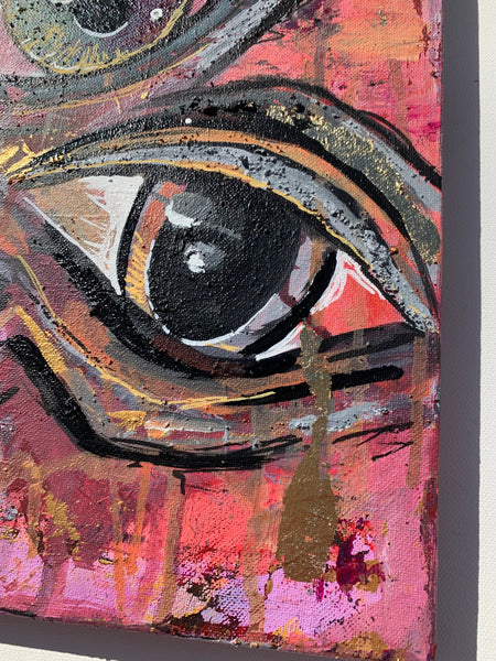 “Through These Eyes” Abstract Acrylic Painting